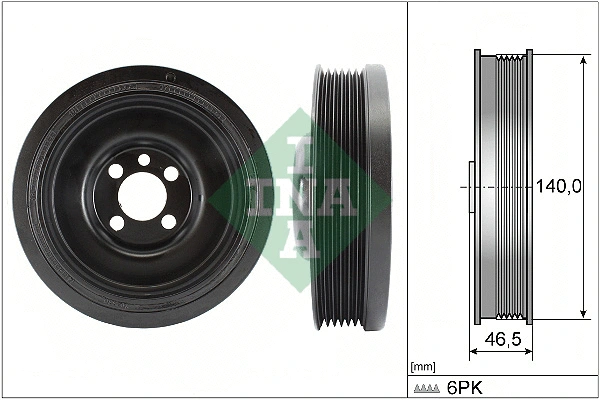 Belt Pulley, crankshaft (544 0138 10)
