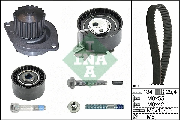 Water Pump & Timing Belt Kit (530 0379 30)