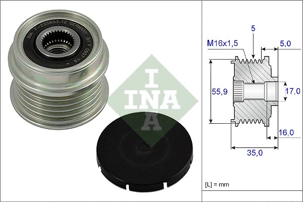 Alternator Freewheel Clutch (535 0004 10)