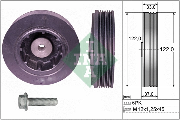 Belt Pulley Set, crankshaft (544 0084 20)
