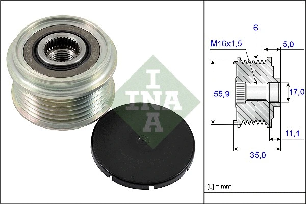 Alternator Freewheel Clutch (535 0222 10)