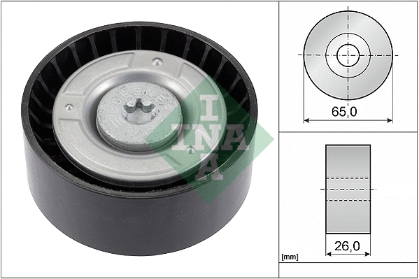 Deflection/Guide Pulley, V-ribbed belt (532 0608 10)