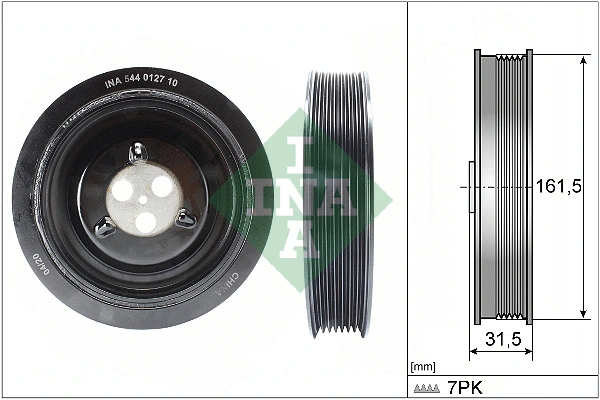 Belt Pulley, crankshaft (544 0127 10)