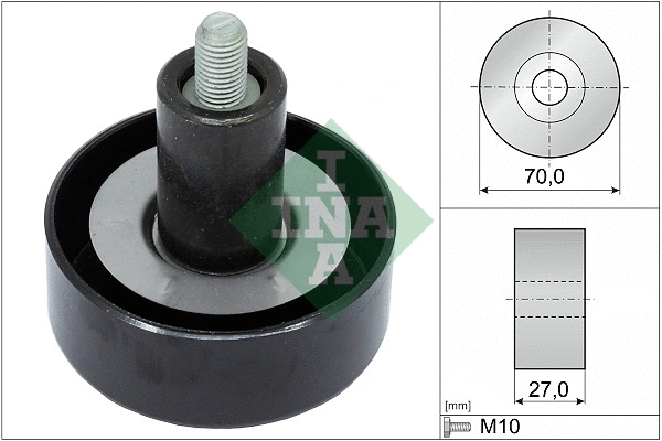 Deflection/Guide Pulley, V-ribbed belt (532 0657 10)