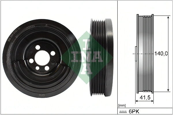 Belt Pulley, crankshaft (544 0163 10)