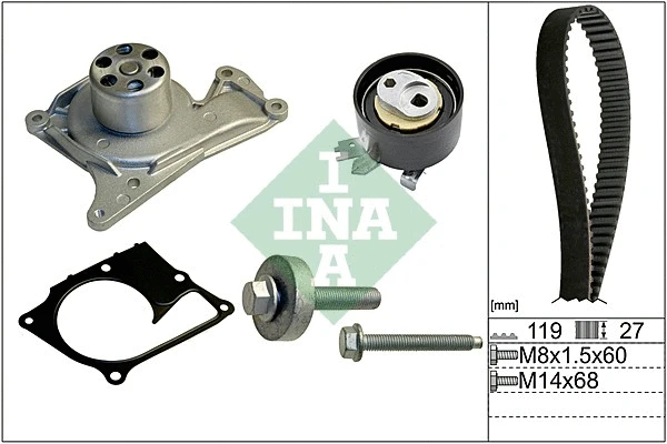 Water Pump & Timing Belt Kit (530 0607 30)