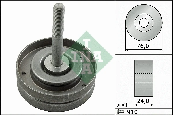 Deflection/Guide Pulley, V-ribbed belt (532 0500 10)