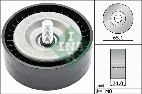Deflection/Guide Pulley, V-ribbed belt (532 0782 10)