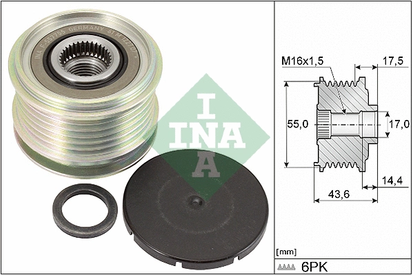 Alternator Freewheel Clutch (535 0105 10)