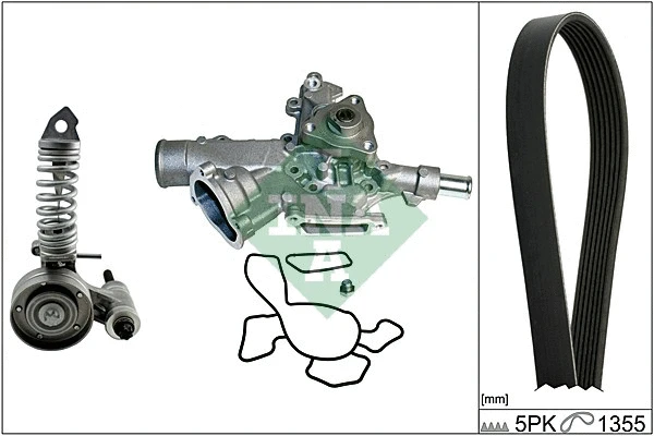Water Pump + V-Ribbed Belt Kit (529 0047 30)