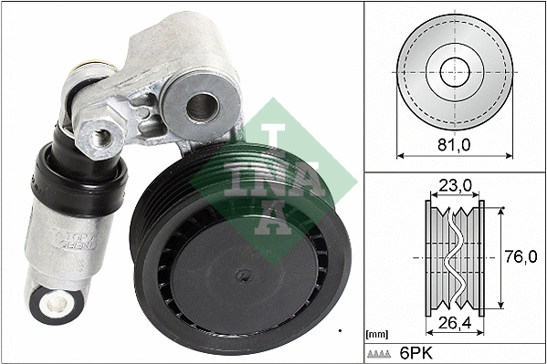 Belt Tensioner, V-ribbed belt (534 0011 10)