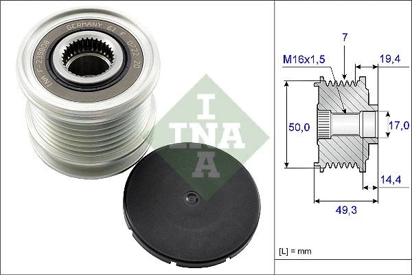 Alternator Freewheel Clutch (535 0140 10)
