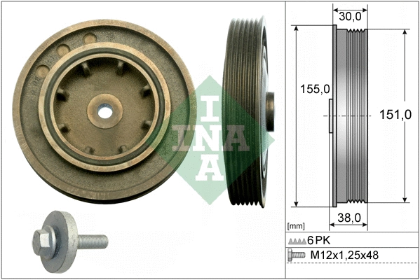 Belt Pulley Set, crankshaft (544 0101 20)
