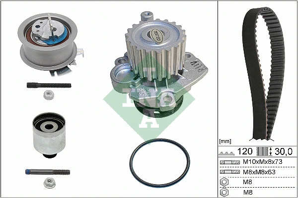 Water Pump & Timing Belt Kit (530 0201 33)