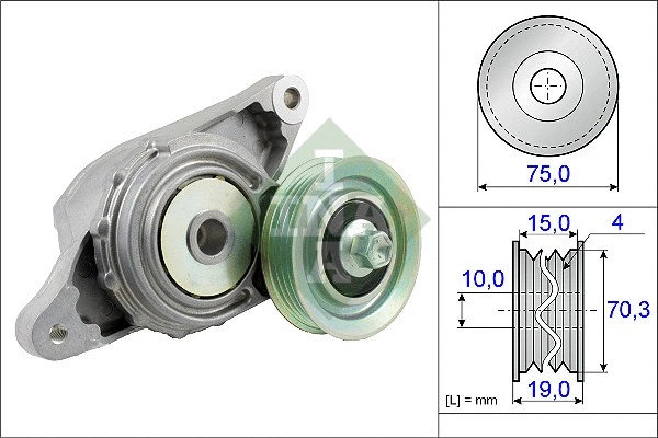 Belt Tensioner, V-ribbed belt (534 0489 10)