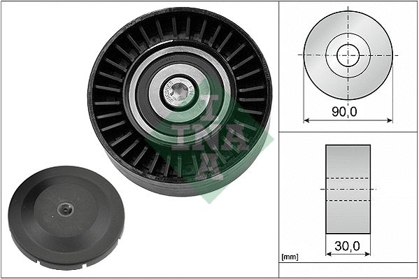 Deflection/Guide Pulley, V-ribbed belt (532 0514 10)