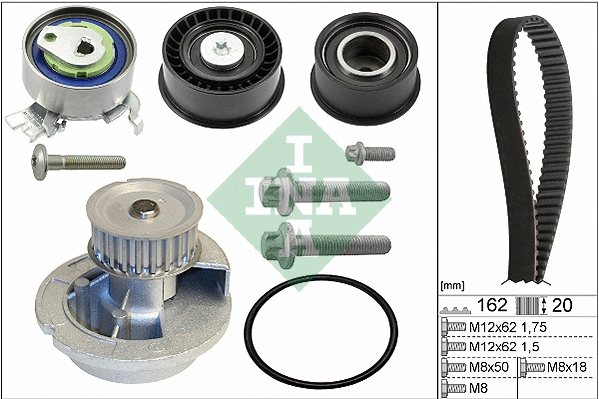 Water Pump & Timing Belt Kit (530 0443 31)