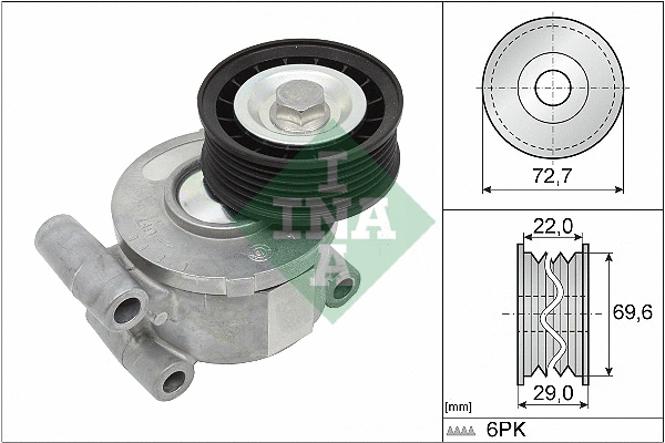 Belt Tensioner, V-ribbed belt (534 0249 10)