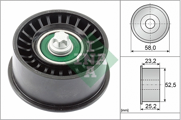 Deflection/Guide Pulley, timing belt (532 0478 10)