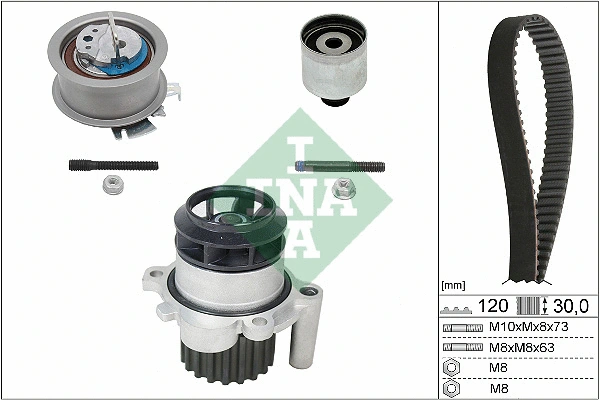 Water Pump & Timing Belt Kit (530 0201 30)