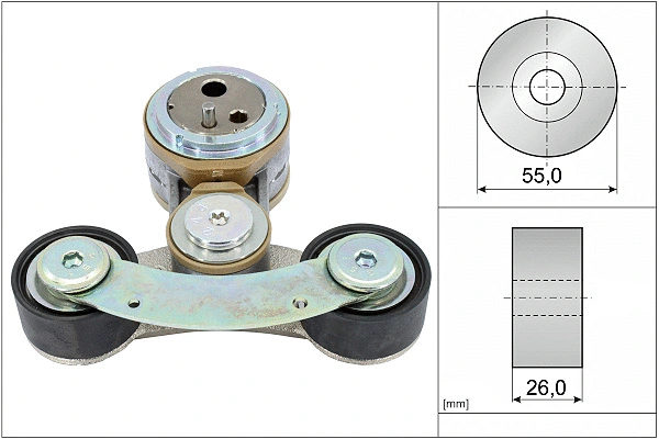 Belt Tensioner, V-ribbed belt (534 0826 10)