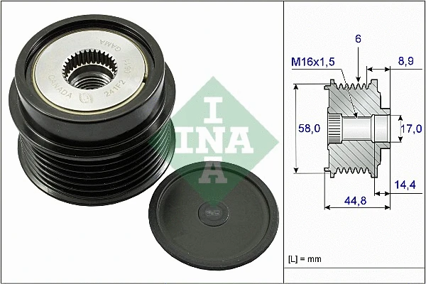 Alternator Freewheel Clutch (535 0271 10)
