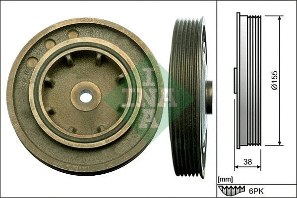 Belt Pulley, crankshaft (544 0101 10)