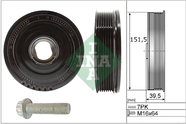 Belt Pulley Set, crankshaft (544 0177 20)