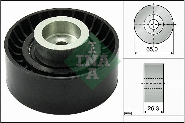 Deflection/Guide Pulley, V-ribbed belt (532 0470 10)