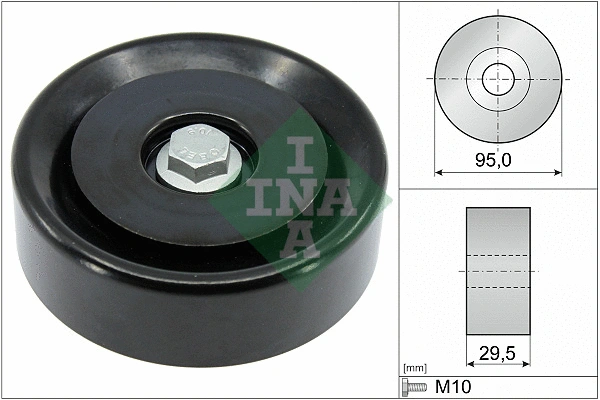 Deflection/Guide Pulley, V-ribbed belt (532 0959 10)