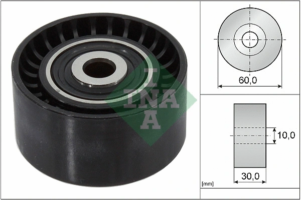 Deflection/Guide Pulley, V-ribbed belt (532 0321 10)
