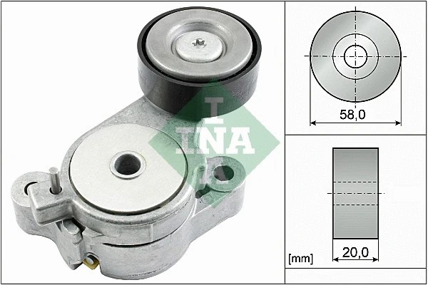 Belt Tensioner, V-ribbed belt (534 0396 10)