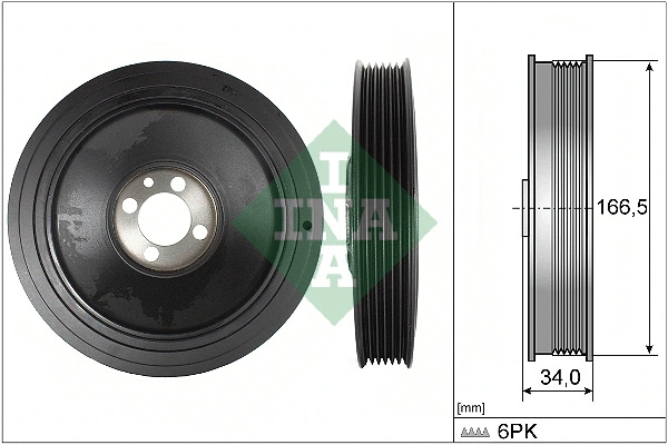 Belt Pulley, crankshaft (544 0150 10)