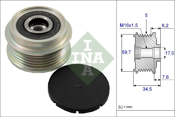Alternator Freewheel Clutch (535 0034 10)