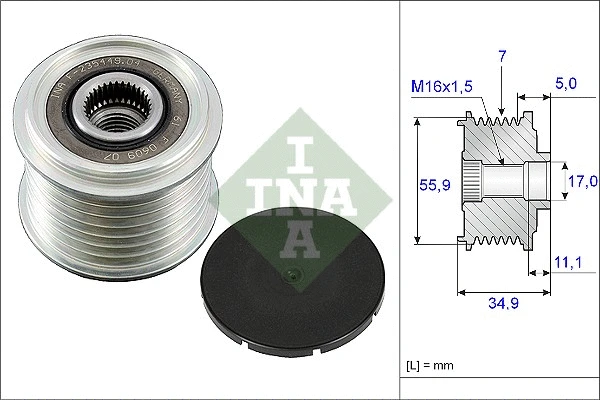 Alternator Freewheel Clutch (535 0083 10)