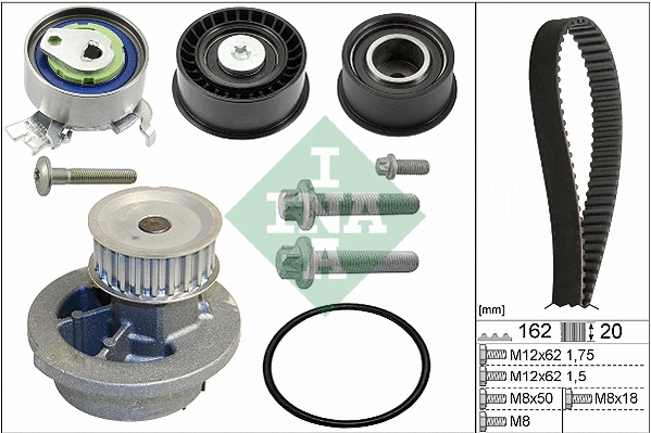 Water Pump & Timing Belt Kit (530 0443 30)