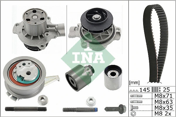 Water Pump & Timing Belt Kit (530 0650 31)