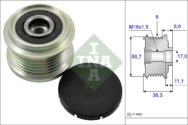 Alternator Freewheel Clutch (535 0160 10)