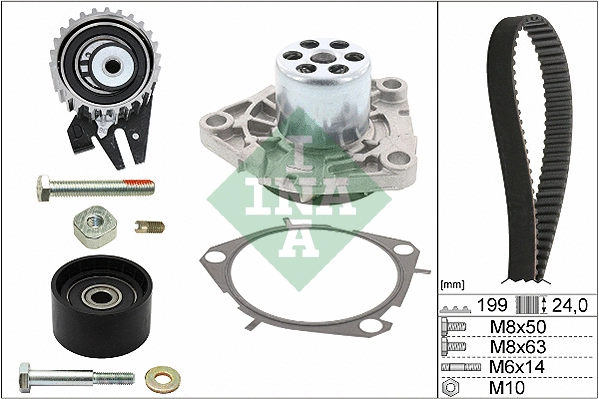 Water Pump & Timing Belt Kit (530 0562 30)
