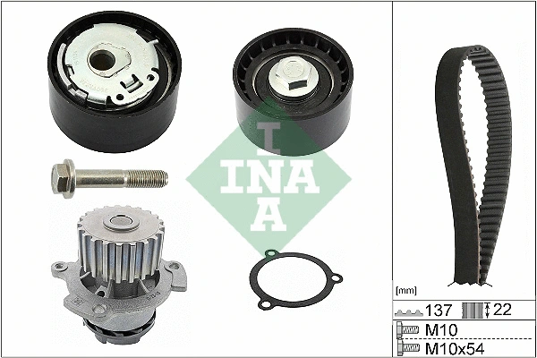 Water Pump & Timing Belt Kit (530 0536 30)