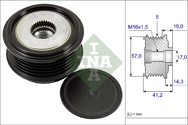 Alternator Freewheel Clutch (535 0248 10)