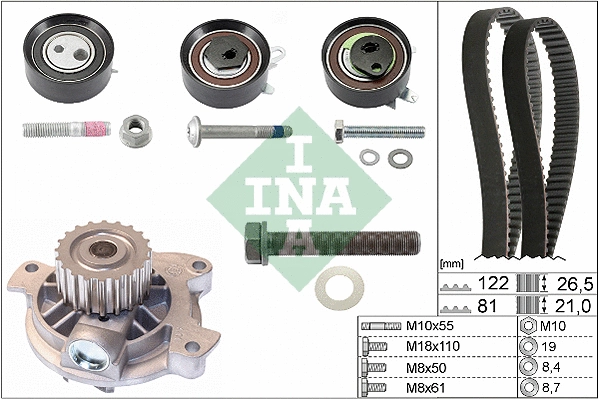 Water Pump & Timing Belt Kit (530 0484 30)
