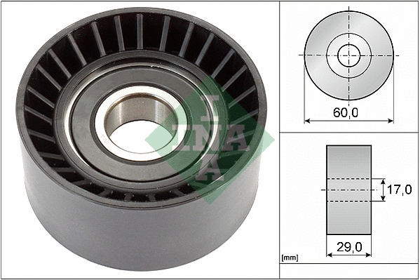 Deflection/Guide Pulley, V-ribbed belt (532 0364 20)