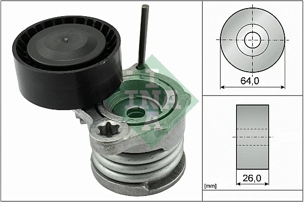 Belt Tensioner, V-ribbed belt (534 0331 10)