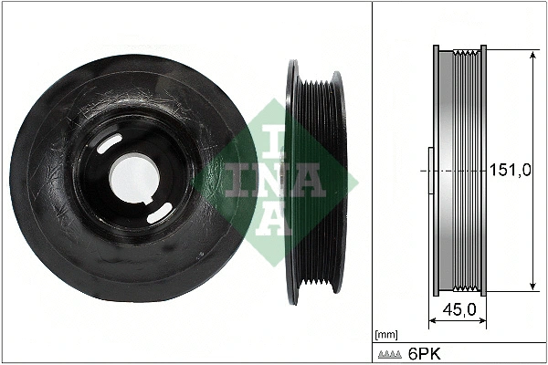 Belt Pulley, crankshaft (544 0072 10)