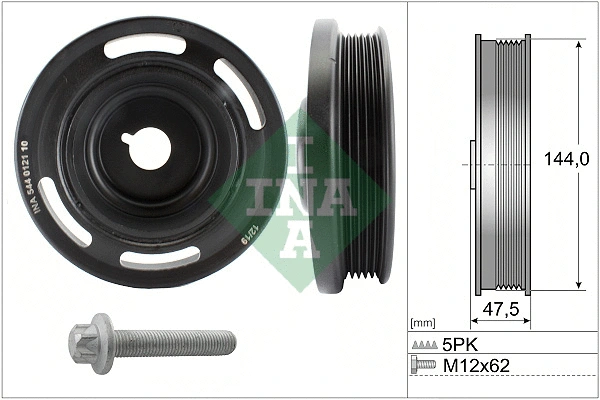 Belt Pulley Set, crankshaft (544 0121 20)