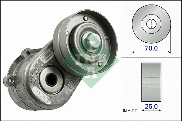 Belt Tensioner, V-ribbed belt (534 0448 10)