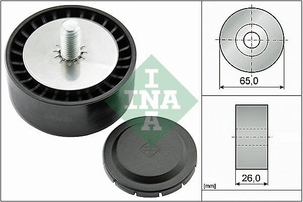 Deflection/Guide Pulley, V-ribbed belt (532 0802 10)