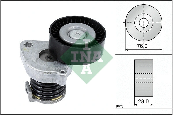 Belt Tensioner, V-ribbed belt (534 0370 10)