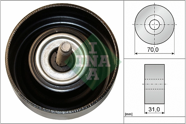Deflection/Guide Pulley, V-ribbed belt (532 0614 10)